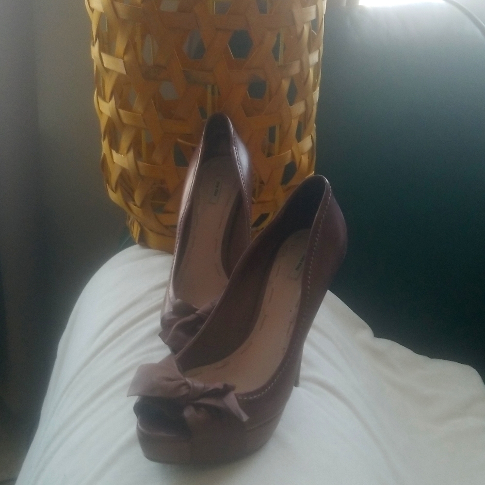 Miu Miu Platform Cinnamon Brown Color. Soft Leath… - image 1